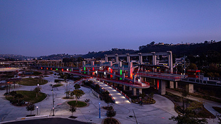 Trolley Station Snapdragon Stadium San Diego Commercial Lighting