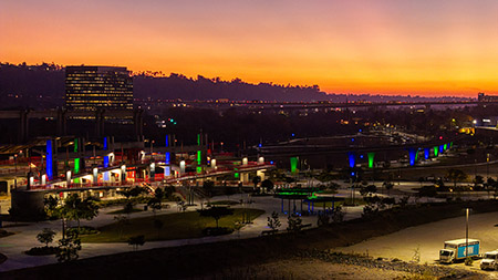 Trolley Station Snapdragon Stadium San Diego Commercial Lighting