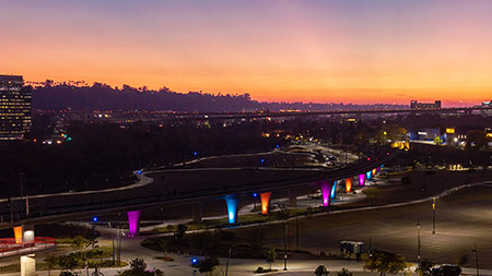 Trolley Station Snapdragon Stadium San Diego Commercial Lighting