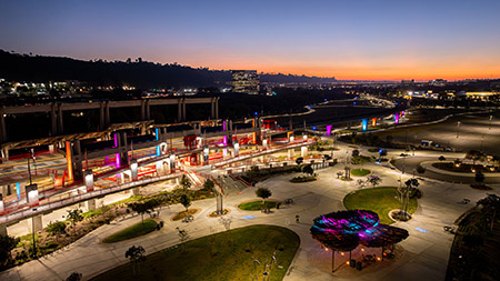 Trolley Station Snapdragon Stadium San Diego Commercial Lighting