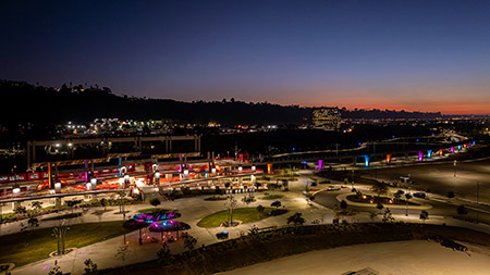 Trolley Station Snapdragon Stadium San Diego Commercial Lighting