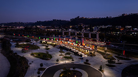 Trolley Station Snapdragon Stadium San Diego Commercial Lighting