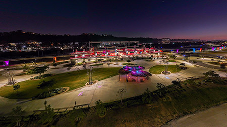 Trolley Station Snapdragon Stadium San Diego Commercial Lighting