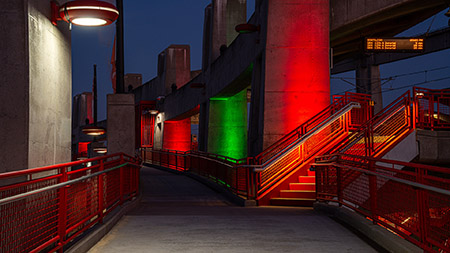 Trolley Station Snapdragon Stadium San Diego Commercial Lighting