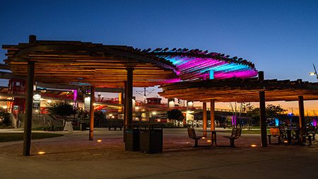 Trolley Station Snapdragon Stadium San Diego Commercial Lighting