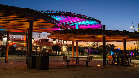 Trolley Station Snapdragon Stadium San Diego Commercial Lighting