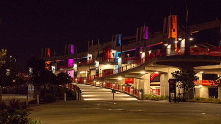 Trolley Station Snapdragon Stadium San Diego Commercial Lighting
