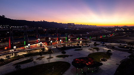 Trolley Station Snapdragon Stadium San Diego Commercial Lighting