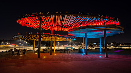 Trolley Station Snapdragon Stadium San Diego Commercial Lighting