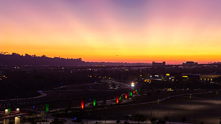 Trolley Station Snapdragon Stadium San Diego Commercial Lighting