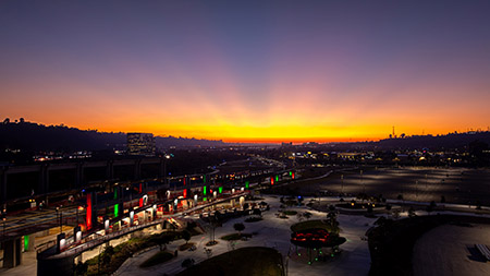 Trolley Station Snapdragon Stadium San Diego Commercial Lighting