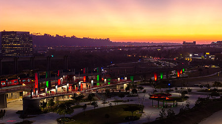 Trolley Station Snapdragon Stadium San Diego Commercial Lighting