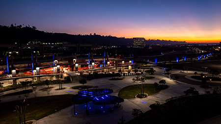 Trolley Station Snapdragon Stadium San Diego Commercial Lighting