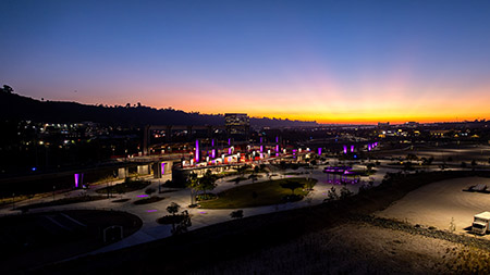 Trolley Station Snapdragon Stadium San Diego Commercial Lighting